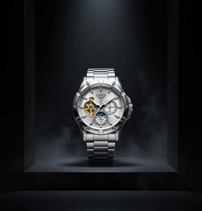 Montre mécanique ronde vintage premium LlGE