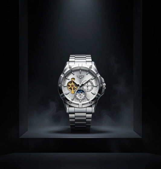 Montre mécanique ronde vintage premium LlGE