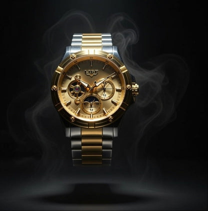 Montre mécanique ronde vintage premium LlGE