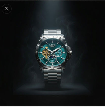 Montre mécanique ronde vintage premium LlGE